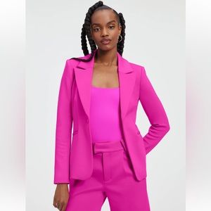 Good American pink Scuba 2.0 Blazer size 2 medium